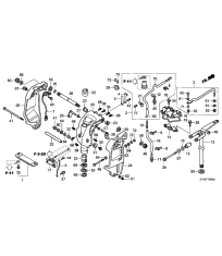 F-10 Кронштейн транца / Поворотный корпус