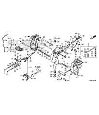 F-10 Кронштейн транца / Поворотный корпус
