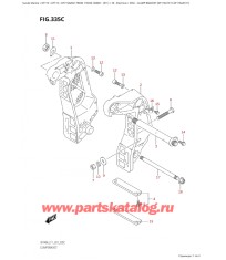 335C - Кронштейн транца (Df115At: e11, Df115Az: e11)