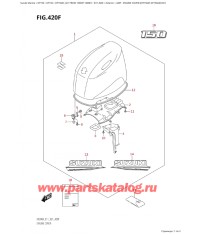 420F - Крышка двигателя (капот) ( (Df150At, Df150Az) : 021)