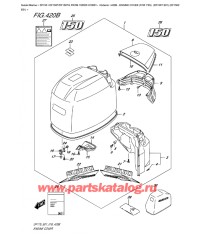 420B - Крышка двигателя (капот) (для моделей белого цвета) (Df150T E01) (Df150Z E01)