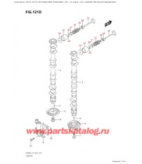 121D - Распределительный вал ( (Df175At, Df175Az) : (022, 023) )