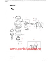 116A - Коленвал (Df200T, Df200Z, Df225T, Df225Z, Df250T,