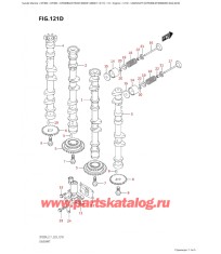 121D - Распределительный вал ( (Df300B, Df300Bmd) : (022, 023) )