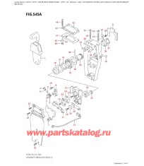 545A - Дистанционное управление в сборе, одинарное (2) (Df9.9B, Df9.9Br, Df9.