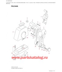 544A - Дистанционное управление в сборе, одинарное (1) (Df9.9B, Df9.9Br, Df9.